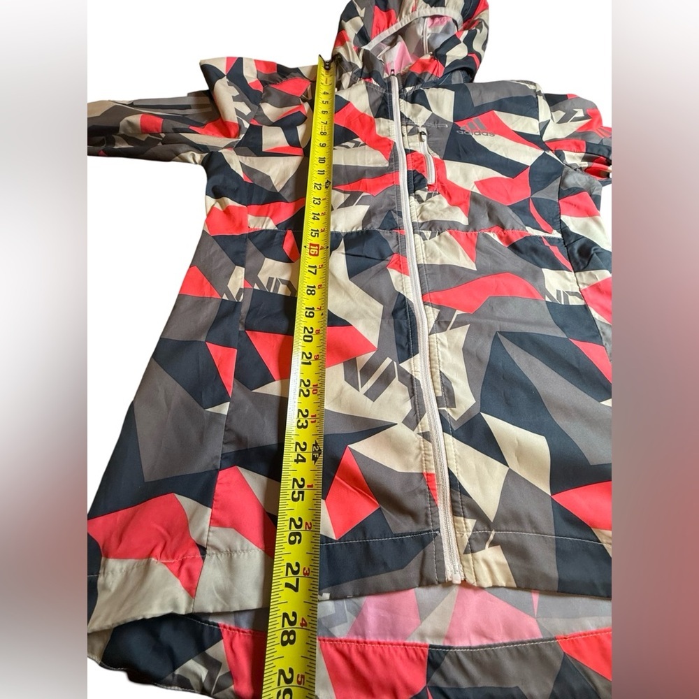 Adidas Women’s Running Windbreaker Jacket - Bold Geometric Print - Picture 8 of 11